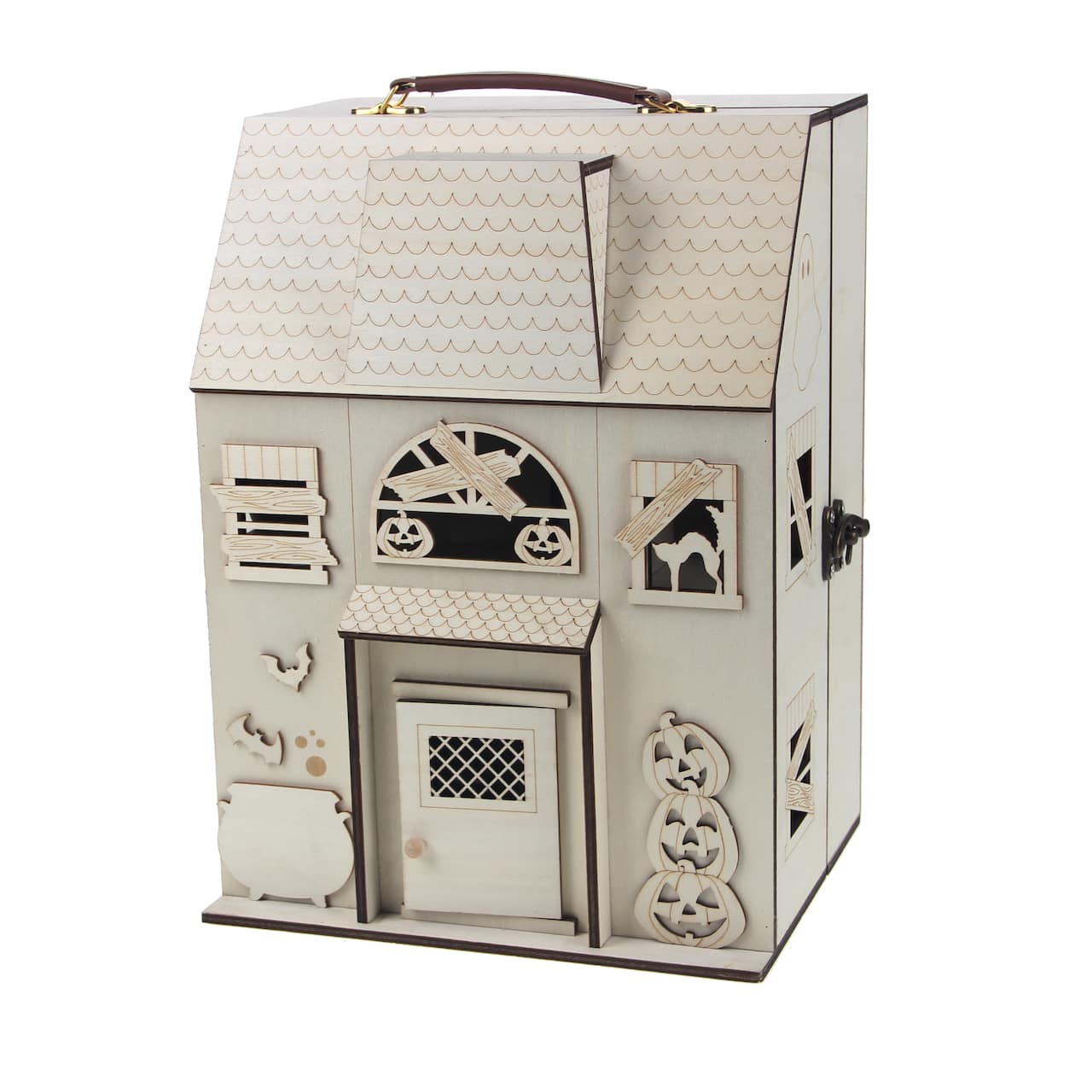 12.25" DIY Haunted Dollhouse Wood Décor by Make Market®